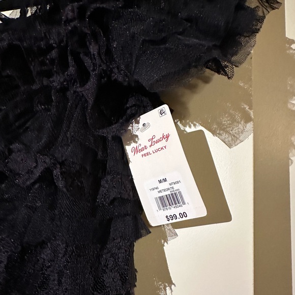 Lucky Brand Elegant Black Ruffled Top - Picture 6 of 6